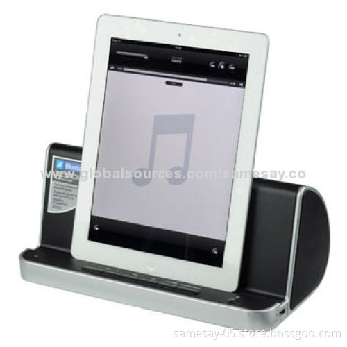 Office Stand Bluetooth Speaker for iPad, Tablet, Smartphone, Hand-free Function, Aux Input Jack